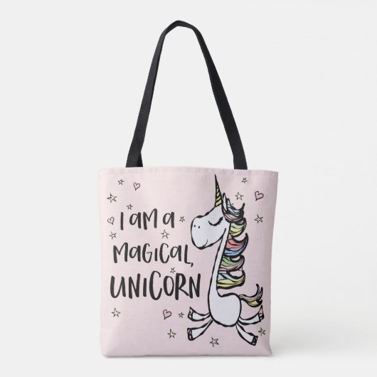 Ich bin ein Einhorn Tasche (Rückseite)