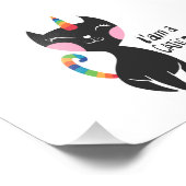 Ich bin ein Einhorn - Wählen Sie die Hintergrundfa Fotodruck (Ecke)