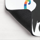 Ich bin ein Einhorn - Wählen Sie die Hintergrundfa Mousepad (Ecke)