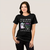 Ich bin ein einzigartiger Funny Teacher Slogan Tri-Blend Shirt (Vorderseite voll)