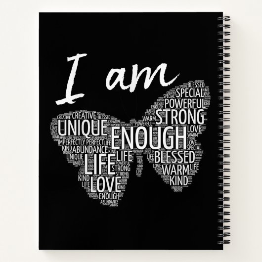 Ich bin ein einzigartiges und starkes Gesetz der A Notizblock (Rückseite)