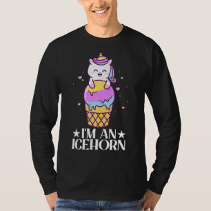 Ich bin ein Eishorn-Eiscreme-Einhorn-Popsikel Moch T-Shirt