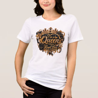 Ich bin ein elegantes königliches Kronendesign ein Tri-Blend Shirt