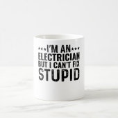 Ich bin ein Elektriker, aber ich kann den Dummkopf Kaffeetasse (Mittel)