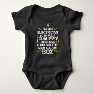 Ich bin ein Elektriker, also bin ich völlig - Baby Strampler