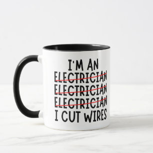 Ich bin ein Elektriker, den ich mit zwei Tonen Kaf Tasse