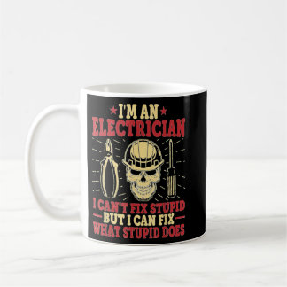 Ich bin ein Elektriker, den ich nicht reparieren k Kaffeetasse