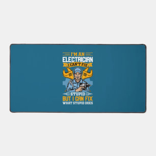 Ich bin ein Elektriker Schreibtischunterlage