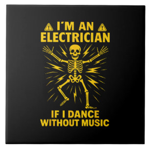 Ich bin ein Elektriker, wenn ich ohne Musik tanze Fliese