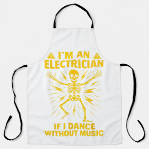 Ich bin ein Elektriker, wenn ich ohne Musik tanze Schürze