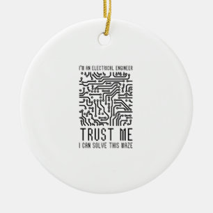 ICH BIN EIN ELEKTRISCHER ANTRIEB KERAMIK ORNAMENT