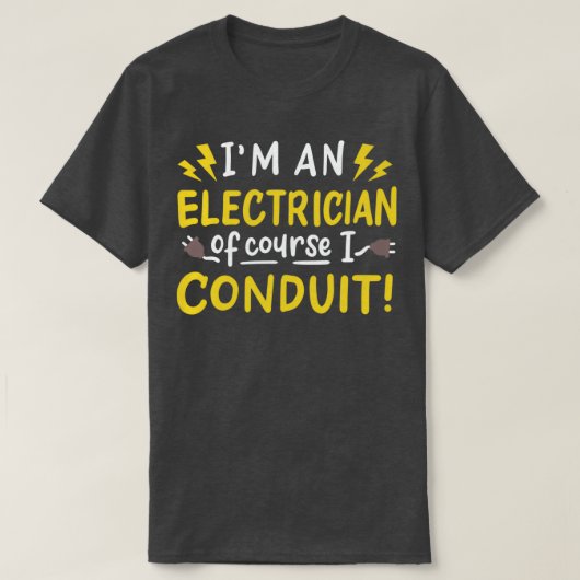 Ich bin ein Elektromann, natürlich konditiere ich  T-Shirt (Design vorne)