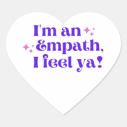 Ich bin ein Empath I Feel Ya Sticker (Vorderseite)