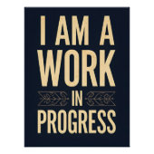 Ich bin ein Empowerment-Zitat in Arbeit Poster (Vorderseite)