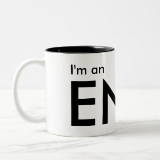 Ich bin ein ENFJ - Persönlichkeitstyp Zweifarbige Tasse