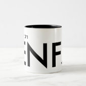 Ich bin ein ENFJ - Persönlichkeitstyp Zweifarbige Tasse (Mittel)