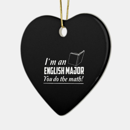 Ich bin ein englischer Major Keramikornament (Links)