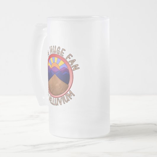 Ich bin ein enormer Fan des Mattglas Bierglas (Vorderseite Links)