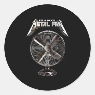 Ich bin ein enormer Metallfan - Sockel-Fan Runder Aufkleber