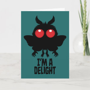 Ich bin ein entzückender Mothman gruseliger süßer  Karte