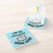 Ich bin ein Erica Stevens Book Nerd Glasuntersetzer (Schrägansicht)