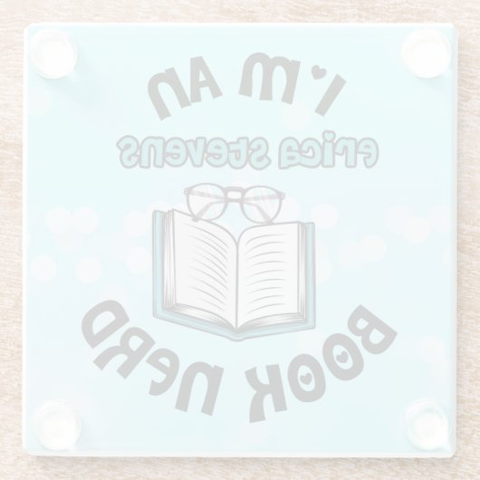 Ich bin ein Erica Stevens Book Nerd Glasuntersetzer (Rückseite)