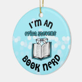 Ich bin ein Erica Stevens Book Nerd Keramik Ornament (Links)