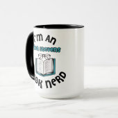 Ich bin ein Erica Stevens Book Nerd Tasse (Vorderseite Links)