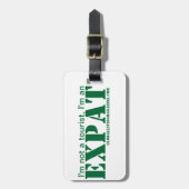 Ich bin ein EXPAT Gepäckanhänger (Vorderseite vertikal)