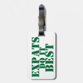 Ich bin ein EXPAT Gepäckanhänger (Rückseite vertikal)