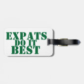 Ich bin ein EXPAT Gepäckanhänger (Rückseite horizontal)