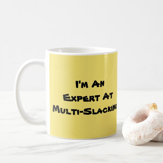 Ich bin ein Experte-Multi-Slacker Kaffeetasse (Mit Donut)