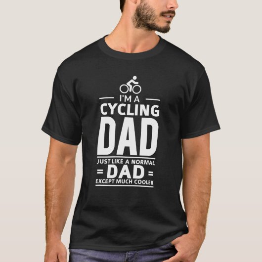 Ich bin ein Fahrrad-VATER-Geschenkidee T-Shirt (Vorderseite)