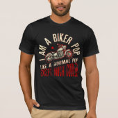 Ich bin ein Fahrradfahrer-Pop drucke Funny Gift fü T-Shirt (Vorderseite)