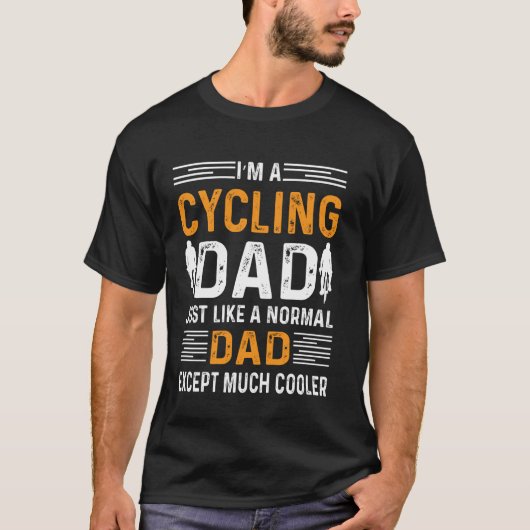 Ich bin ein Fahrradfahrer-Vater, genau wie ein nor T-Shirt (Vorderseite)