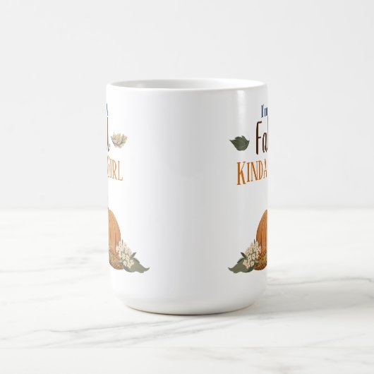 Ich bin ein Fall-Kinda-Mädchen Kaffeetasse (Mittel)