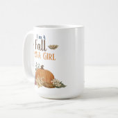 Ich bin ein Fall-Kinda-Mädchen Kaffeetasse (Vorderseite Links)