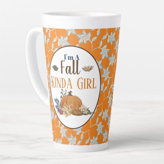 Ich bin ein Fall-Kinda-Mädchen Milchtasse (Linke Ecke)