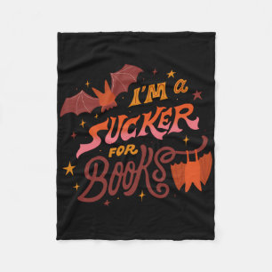 Ich bin ein Faulpelz für Bücher Halloween Fleecedecke