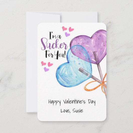 Ich bin ein Faulpelz für dich Valentine Card Einladung (Vorderseite)