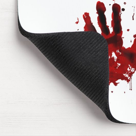 Ich bin ein feiner blutiger Spritzer, der an Blut  Mousepad (Ecke)