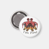 Ich bin ein feiner Boiling Crab Magnet (Vorderseite/Rückseite)