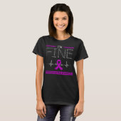 Ich bin ein feiner Fibromyalgie-Krieger T-Shirt (Vorne ganz)