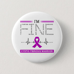 Ich bin ein feiner Zystenfibrosekrieger Button