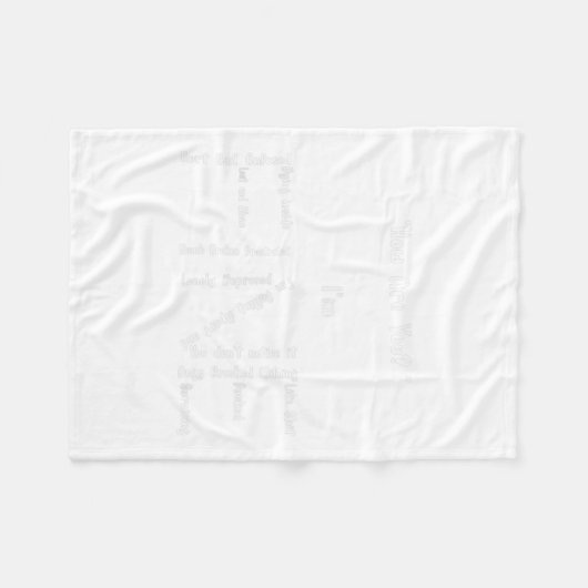 Ich bin ein feines Funny Health Suicide Prevention Fleecedecke (Vorderseite (Horizontal))