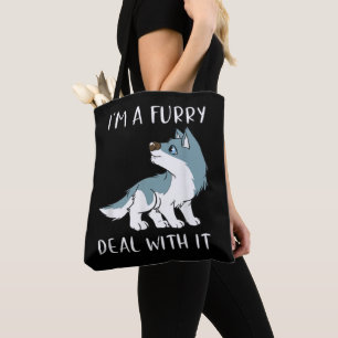 Ich bin ein Fellwesen, damit komme ich klar, süße  Tasche