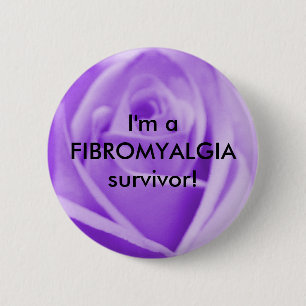 Ich bin ein FIBROMYALGIAüberlebender! - Knopf Button