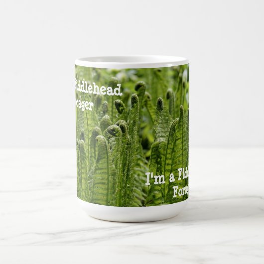 Ich bin ein Fiddlehead Forager Kaffeetasse (Mittel)