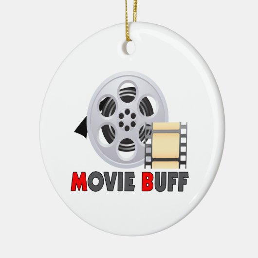 Ich bin ein Film-Büffelleder Keramik Ornament (Links)