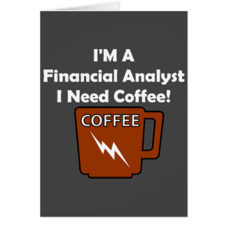 Ich bin ein Finanzanalytiker, ich benötige Kaffee!